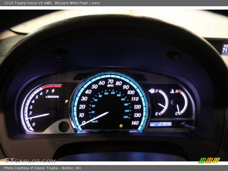 Blizzard White Pearl / Ivory 2010 Toyota Venza V6 AWD