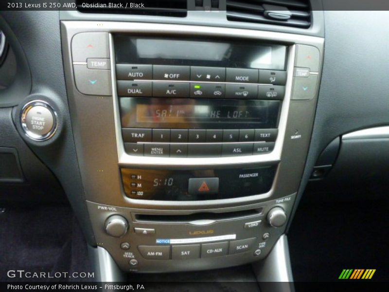 Obsidian Black / Black 2013 Lexus IS 250 AWD