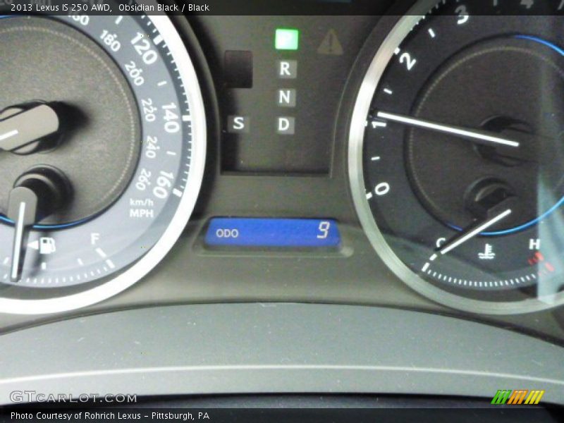 Obsidian Black / Black 2013 Lexus IS 250 AWD