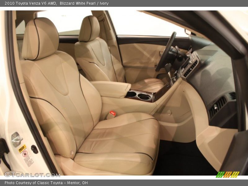 Blizzard White Pearl / Ivory 2010 Toyota Venza V6 AWD