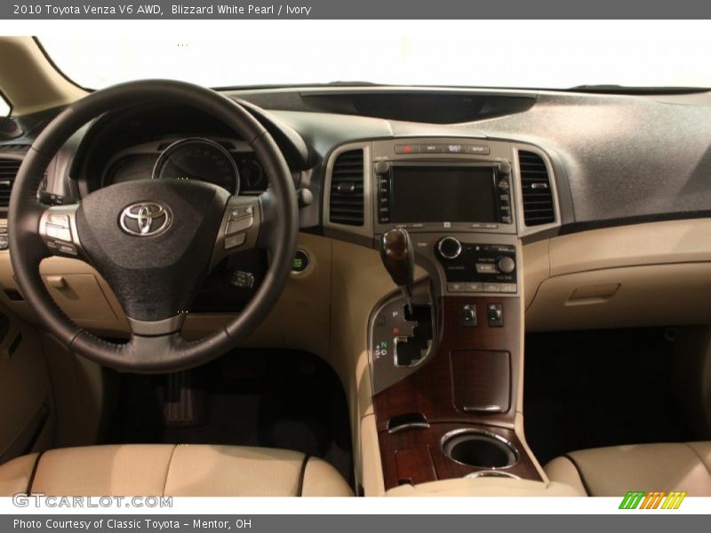 Blizzard White Pearl / Ivory 2010 Toyota Venza V6 AWD