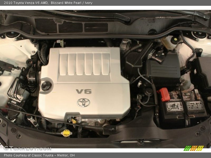 Blizzard White Pearl / Ivory 2010 Toyota Venza V6 AWD