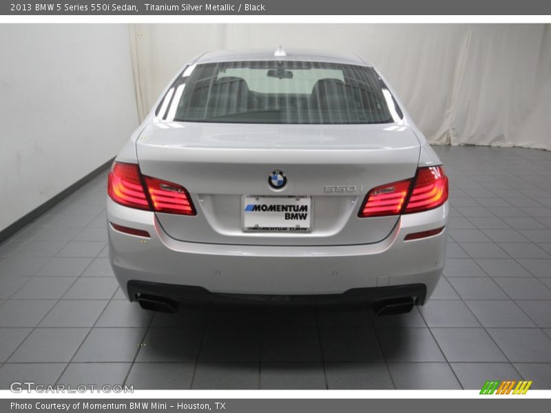 Titanium Silver Metallic / Black 2013 BMW 5 Series 550i Sedan