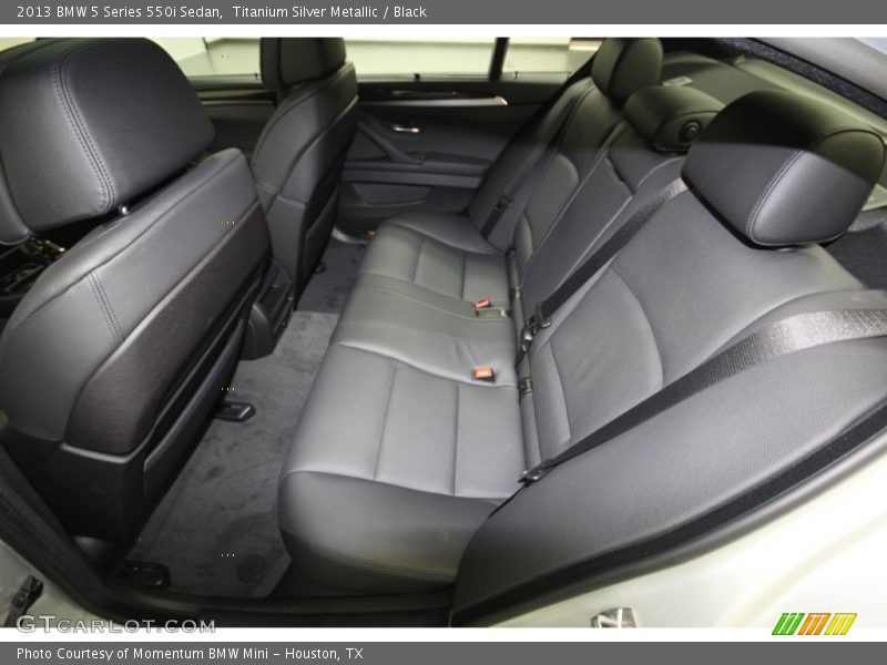 Rear Seat of 2013 5 Series 550i Sedan