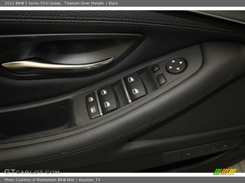 Titanium Silver Metallic / Black 2013 BMW 5 Series 550i Sedan