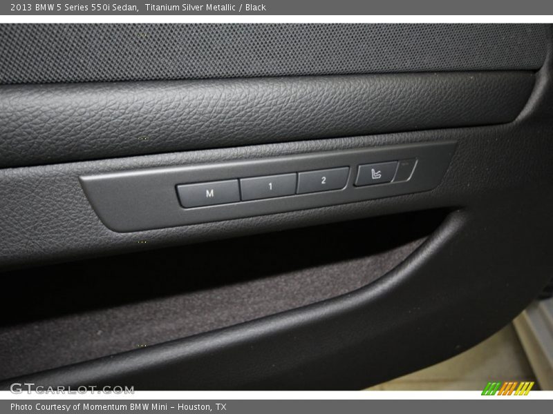 Titanium Silver Metallic / Black 2013 BMW 5 Series 550i Sedan