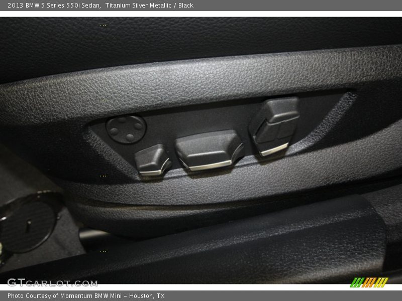 Titanium Silver Metallic / Black 2013 BMW 5 Series 550i Sedan