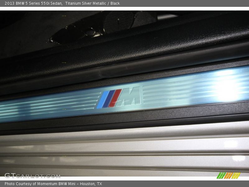 Titanium Silver Metallic / Black 2013 BMW 5 Series 550i Sedan
