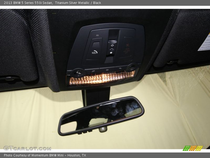 Titanium Silver Metallic / Black 2013 BMW 5 Series 550i Sedan