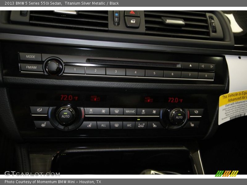 Titanium Silver Metallic / Black 2013 BMW 5 Series 550i Sedan