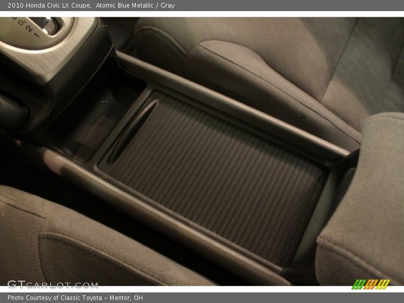Atomic Blue Metallic / Gray 2010 Honda Civic LX Coupe