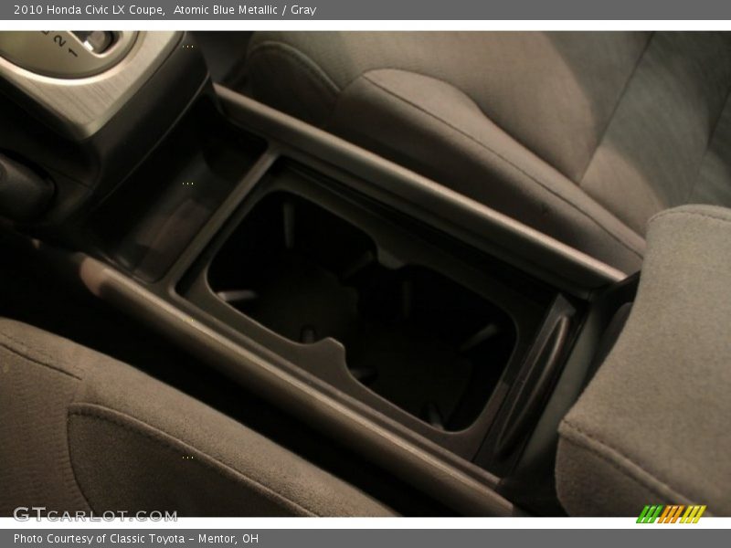Atomic Blue Metallic / Gray 2010 Honda Civic LX Coupe