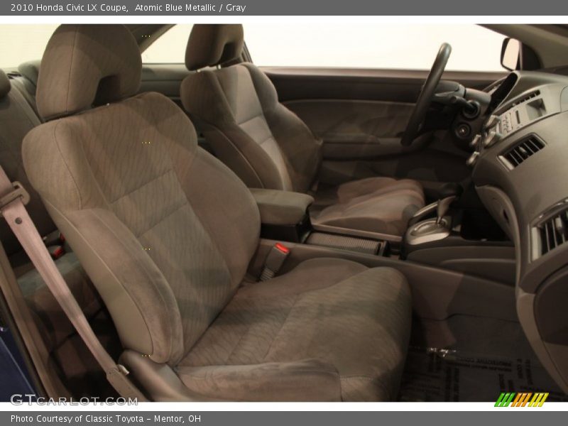 Atomic Blue Metallic / Gray 2010 Honda Civic LX Coupe