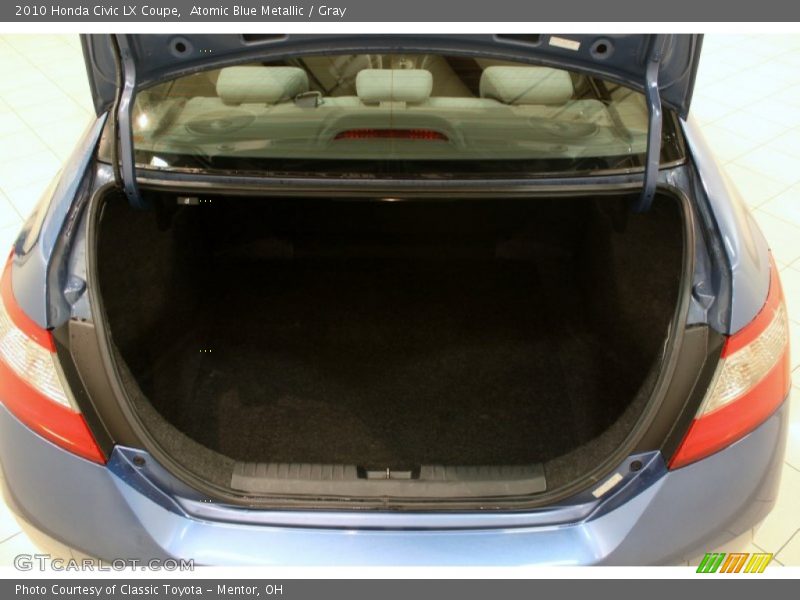 Atomic Blue Metallic / Gray 2010 Honda Civic LX Coupe