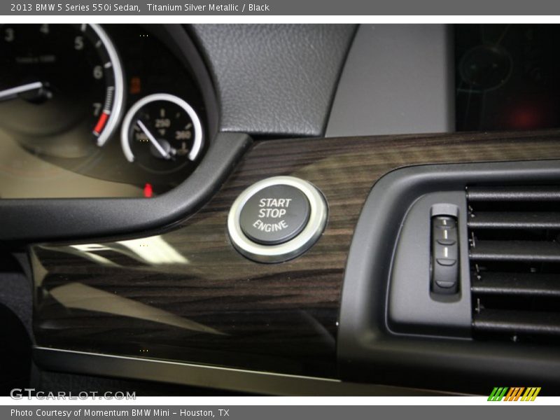 Titanium Silver Metallic / Black 2013 BMW 5 Series 550i Sedan