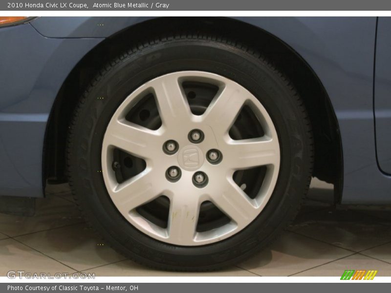 Atomic Blue Metallic / Gray 2010 Honda Civic LX Coupe