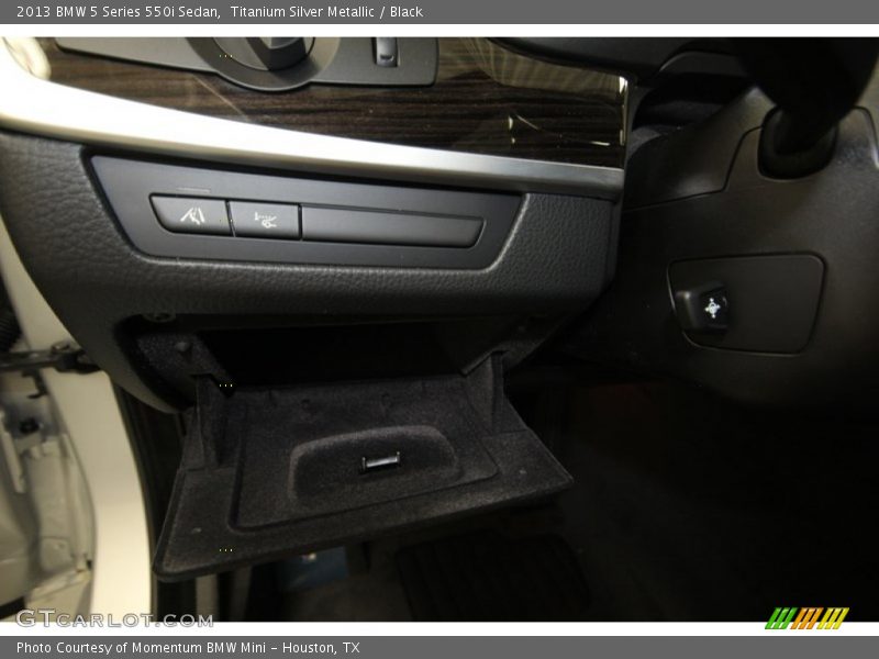 Titanium Silver Metallic / Black 2013 BMW 5 Series 550i Sedan