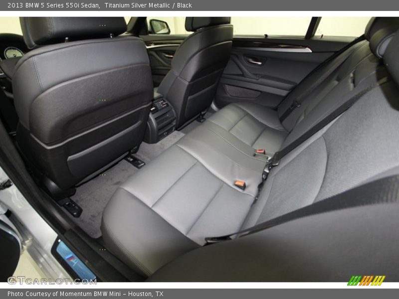 Rear Seat of 2013 5 Series 550i Sedan
