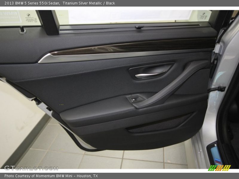 Titanium Silver Metallic / Black 2013 BMW 5 Series 550i Sedan