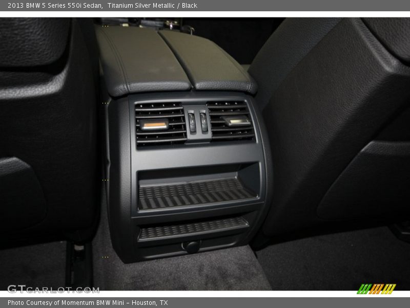 Titanium Silver Metallic / Black 2013 BMW 5 Series 550i Sedan