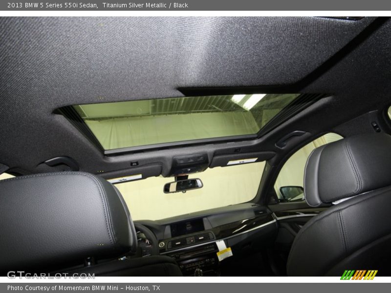 Titanium Silver Metallic / Black 2013 BMW 5 Series 550i Sedan