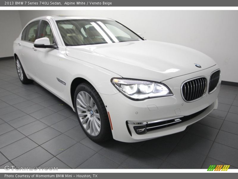 Alpine White / Veneto Beige 2013 BMW 7 Series 740Li Sedan