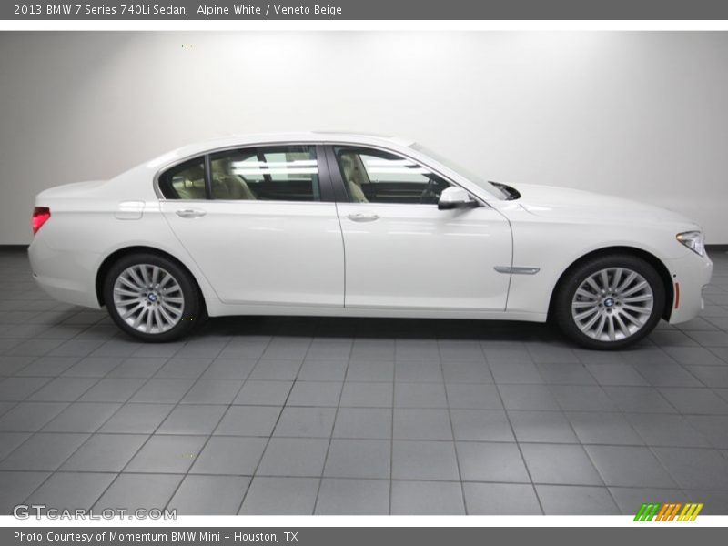 Alpine White / Veneto Beige 2013 BMW 7 Series 740Li Sedan