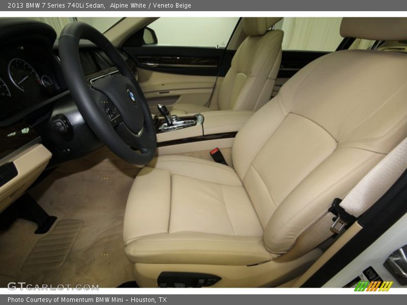 Alpine White / Veneto Beige 2013 BMW 7 Series 740Li Sedan