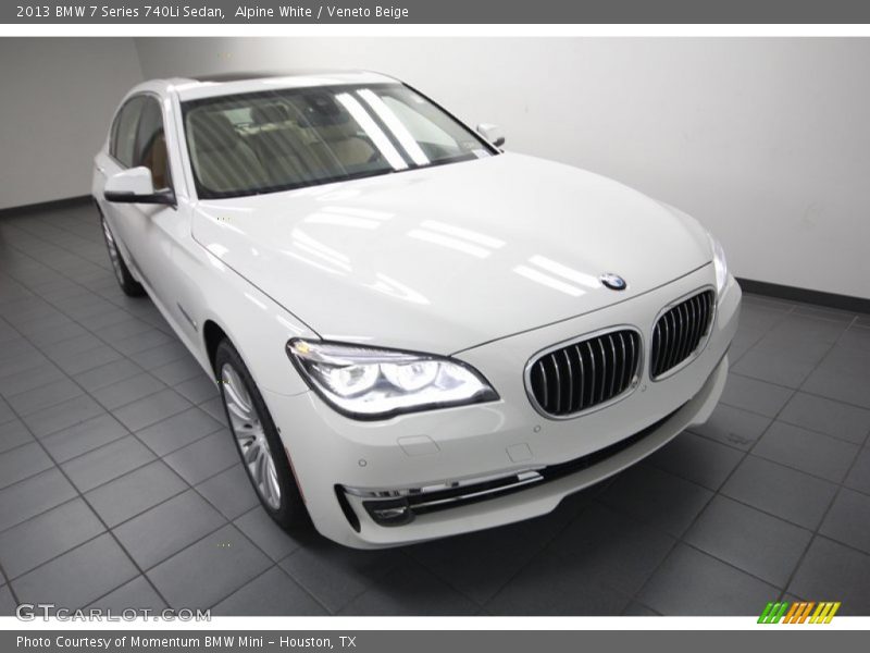 Alpine White / Veneto Beige 2013 BMW 7 Series 740Li Sedan