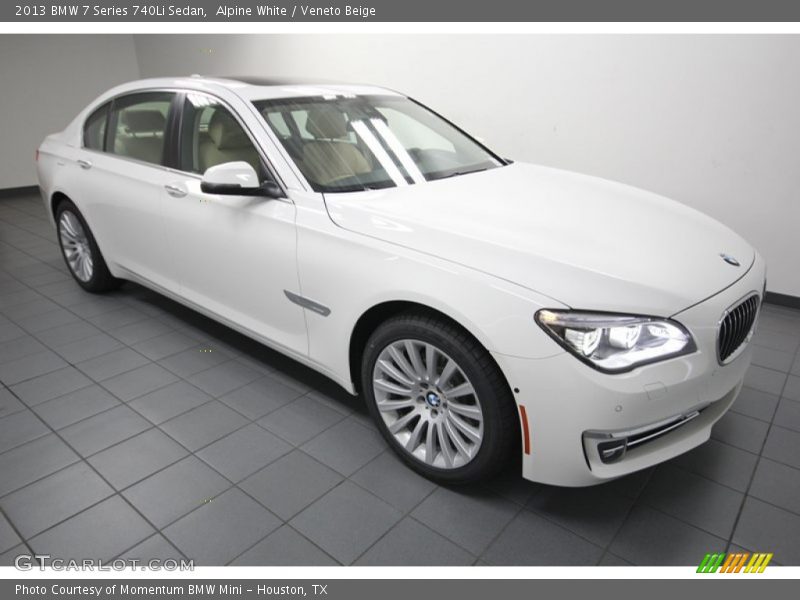 Alpine White / Veneto Beige 2013 BMW 7 Series 740Li Sedan