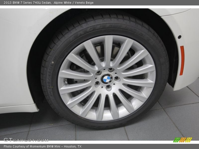 Alpine White / Veneto Beige 2013 BMW 7 Series 740Li Sedan