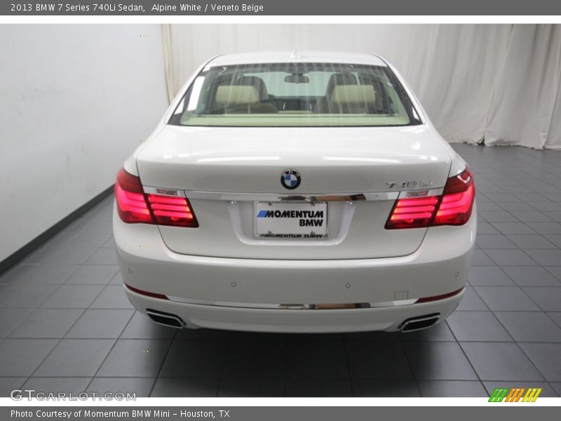 Alpine White / Veneto Beige 2013 BMW 7 Series 740Li Sedan