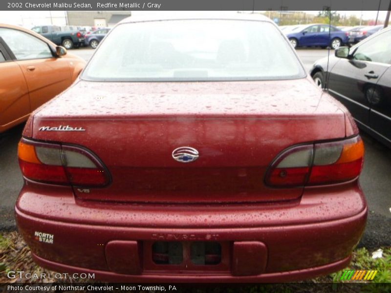 Redfire Metallic / Gray 2002 Chevrolet Malibu Sedan