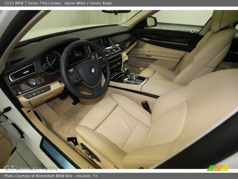 Alpine White / Veneto Beige 2013 BMW 7 Series 740Li Sedan