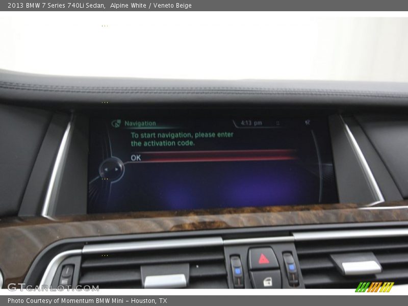 Alpine White / Veneto Beige 2013 BMW 7 Series 740Li Sedan