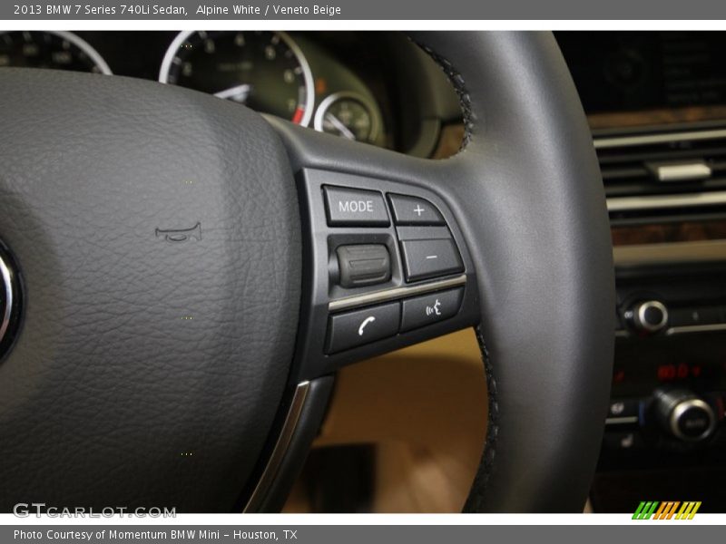 Alpine White / Veneto Beige 2013 BMW 7 Series 740Li Sedan