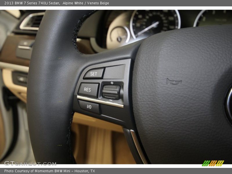 Alpine White / Veneto Beige 2013 BMW 7 Series 740Li Sedan