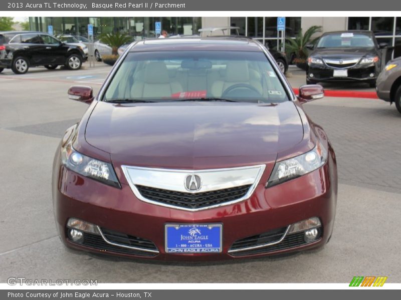 Basque Red Pearl II / Parchment 2013 Acura TL Technology