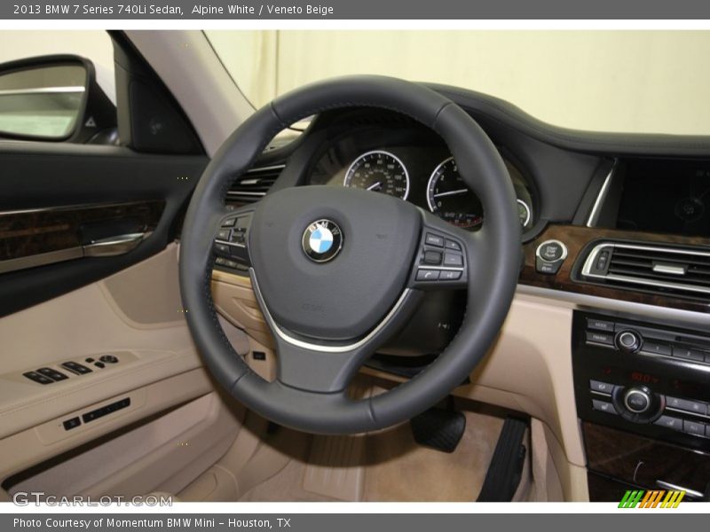 Alpine White / Veneto Beige 2013 BMW 7 Series 740Li Sedan