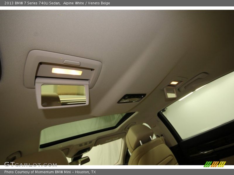Alpine White / Veneto Beige 2013 BMW 7 Series 740Li Sedan