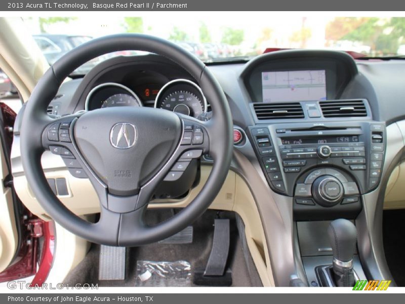 Basque Red Pearl II / Parchment 2013 Acura TL Technology