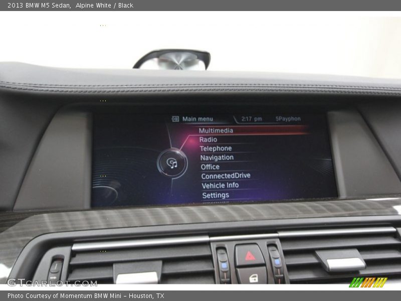 Alpine White / Black 2013 BMW M5 Sedan