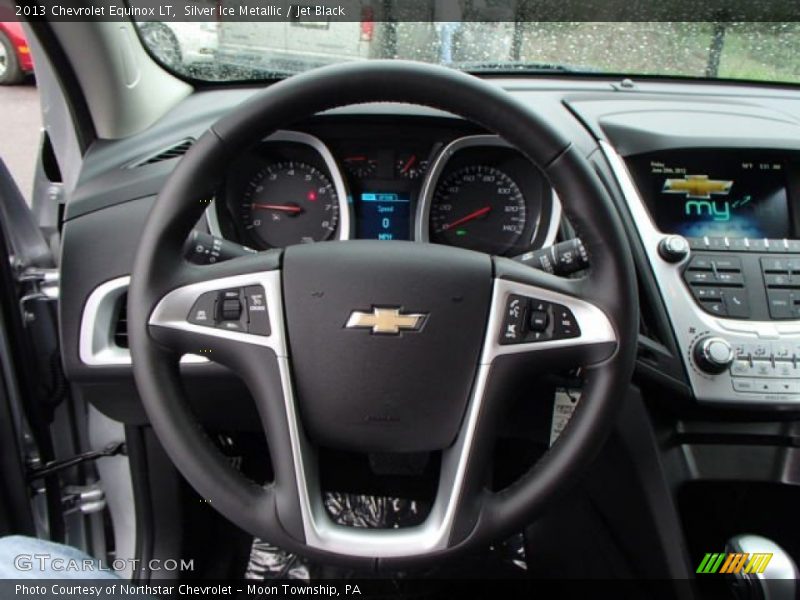 Silver Ice Metallic / Jet Black 2013 Chevrolet Equinox LT