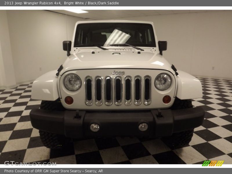 Bright White / Black/Dark Saddle 2013 Jeep Wrangler Rubicon 4x4
