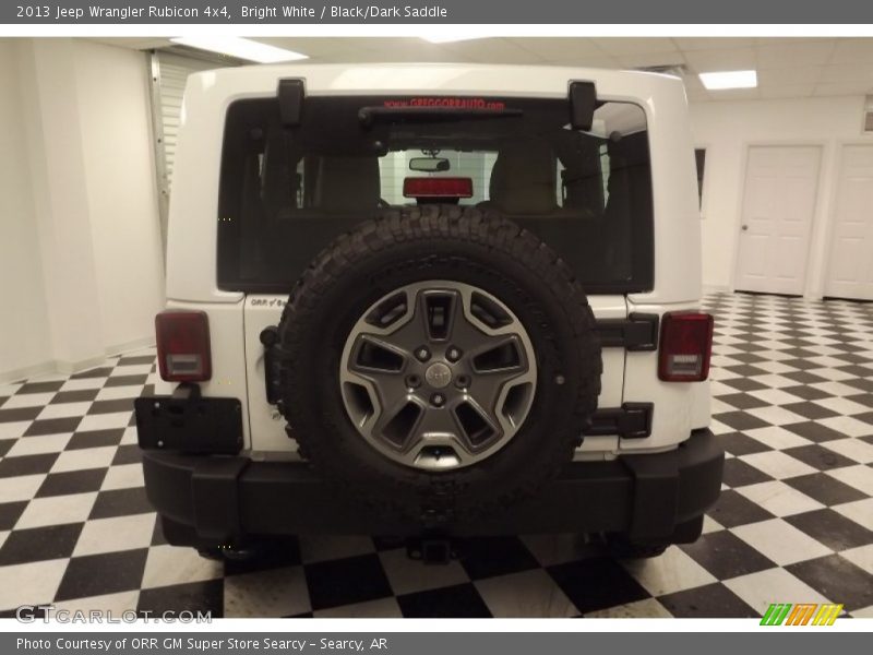 Bright White / Black/Dark Saddle 2013 Jeep Wrangler Rubicon 4x4