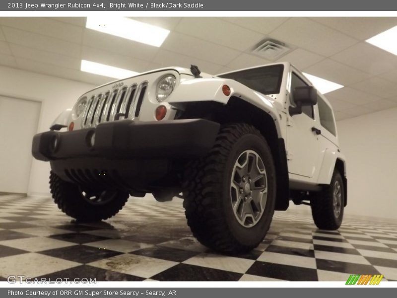 Bright White / Black/Dark Saddle 2013 Jeep Wrangler Rubicon 4x4