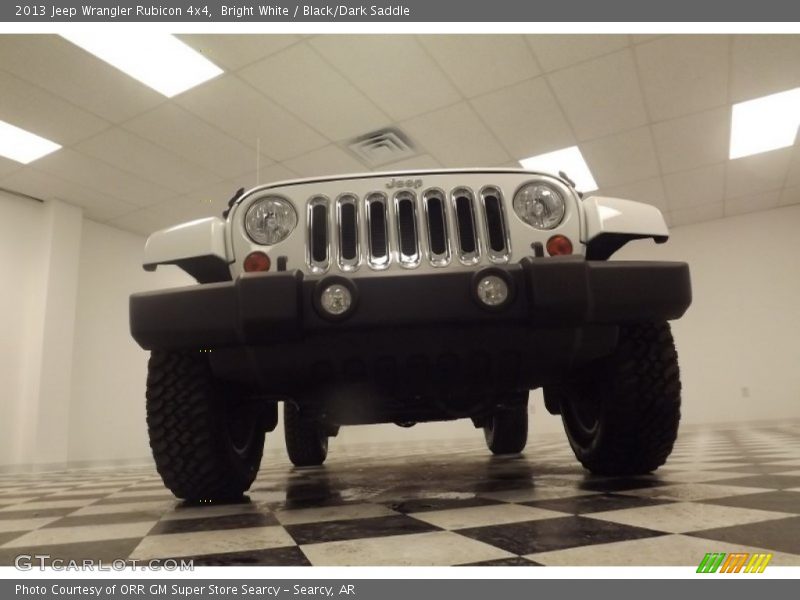 Bright White / Black/Dark Saddle 2013 Jeep Wrangler Rubicon 4x4