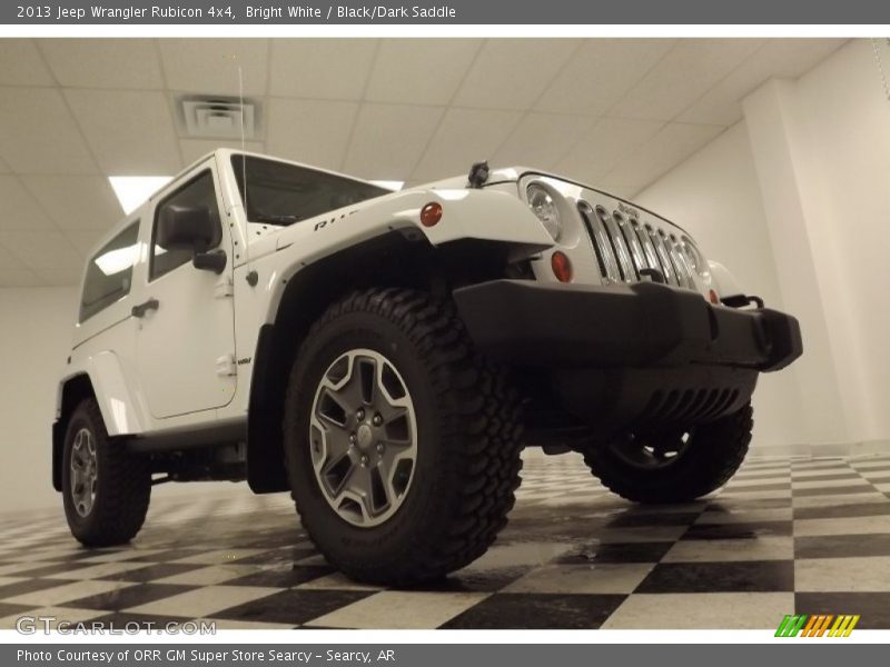 Bright White / Black/Dark Saddle 2013 Jeep Wrangler Rubicon 4x4