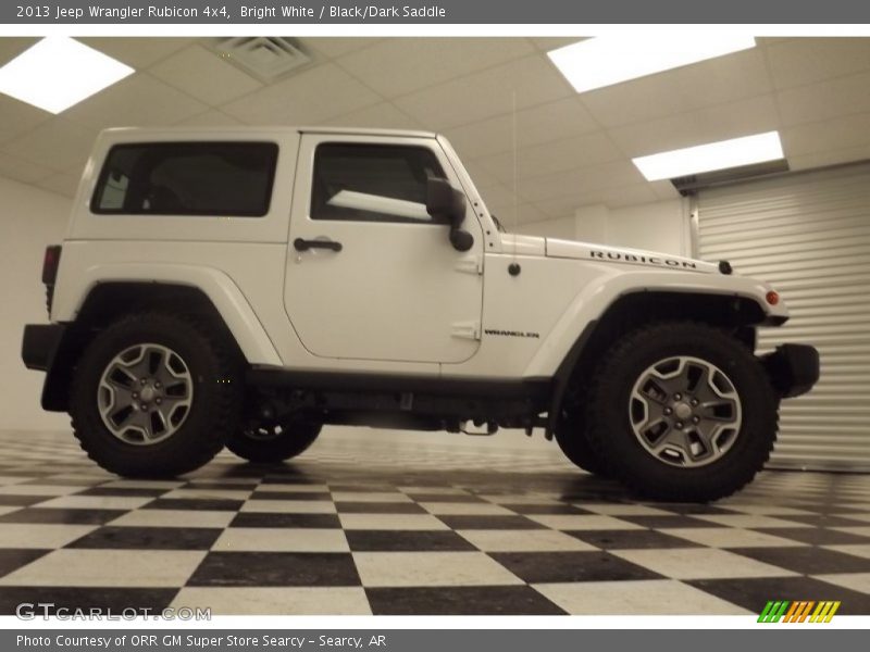 Bright White / Black/Dark Saddle 2013 Jeep Wrangler Rubicon 4x4