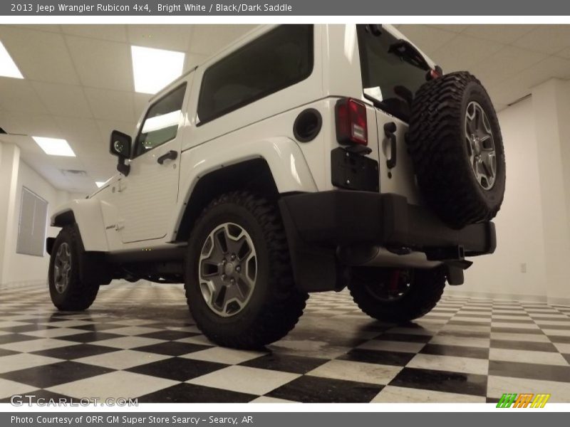 Bright White / Black/Dark Saddle 2013 Jeep Wrangler Rubicon 4x4